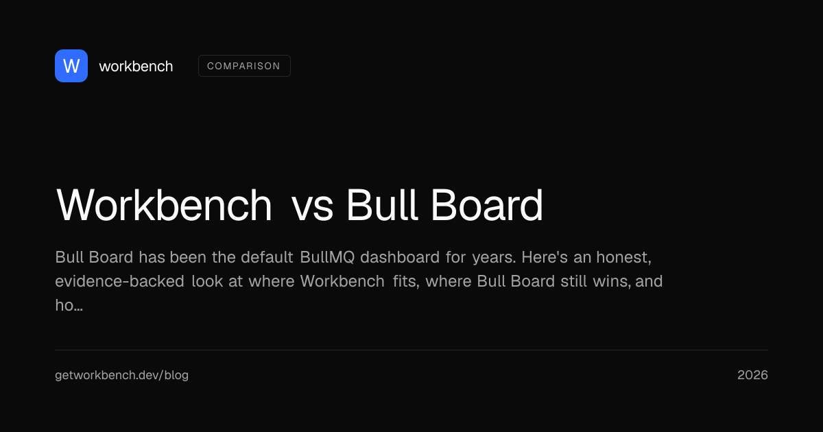 Workbench vs Bull Board — which BullMQ dashboard should you pick?